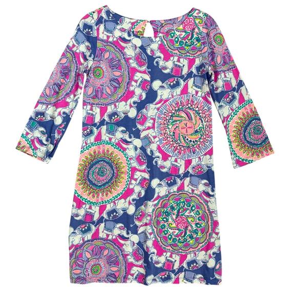 Lilly Pulitzer Bay Dress‎ Multicolor in Play That Trunky Music Size XS - Picture 6 of 11
